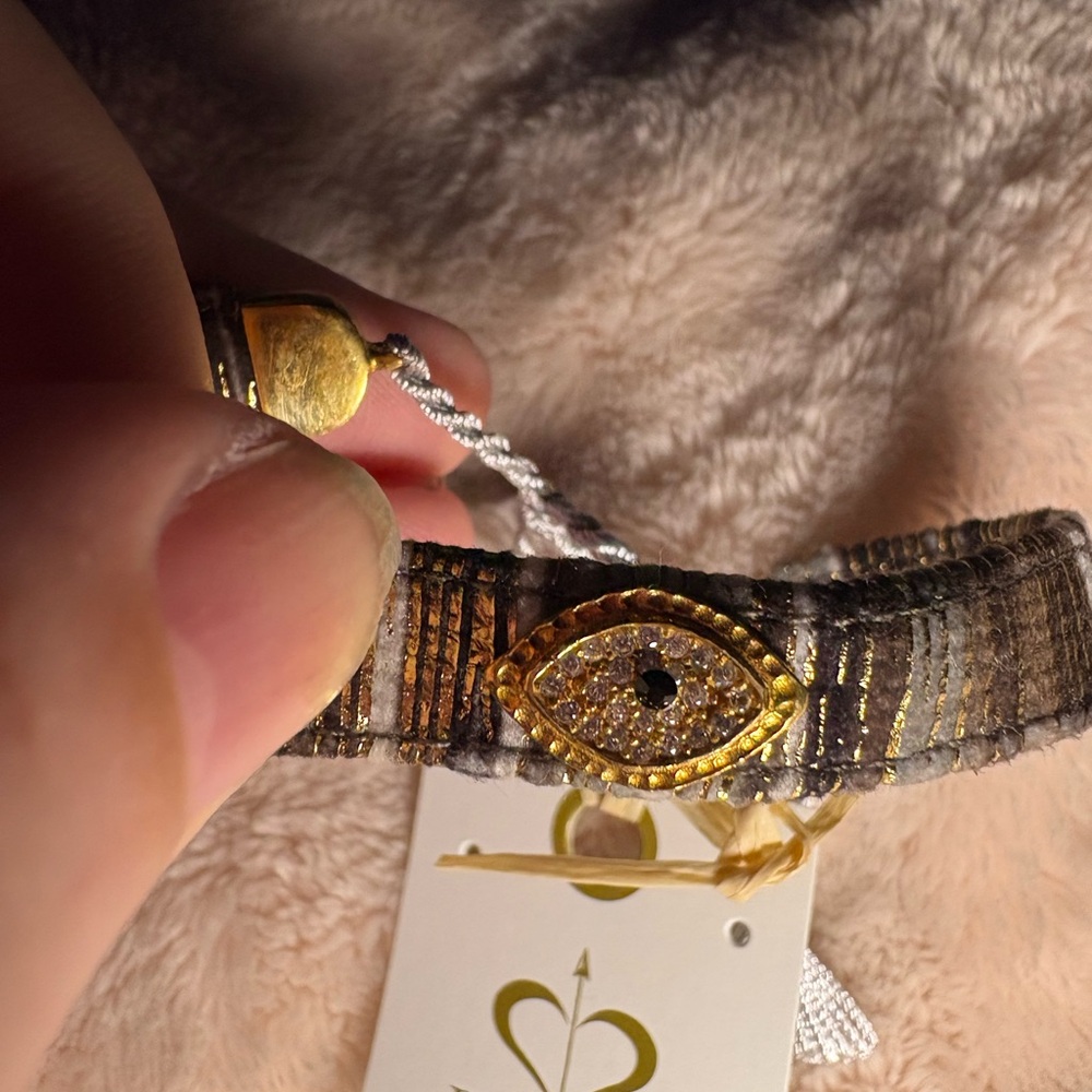Chic Gold and Silver Evil Eye Bracelet